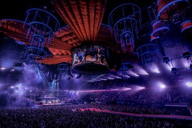 Spektakuläre Live-Show mit audiovisuellen Anwendungen