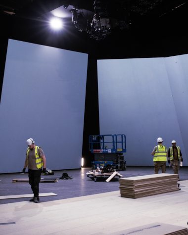 BBC Earth Experience projection schermen opbouw