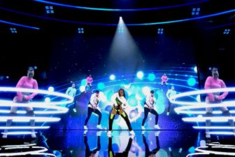 Augmented visuals in SBS6 show DanceSing