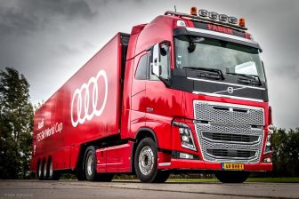 Vrachtwagen met mobiel LED-scherm van Faber
