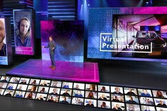 Voorbeeld van Virtual Event Studio door Faber