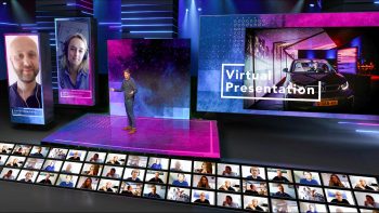 Voorbeeld van Virtual Event Studio door Faber