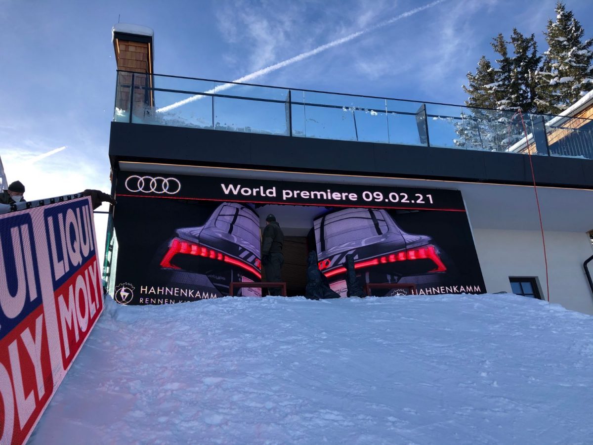 LED starthuis op piste Kitzbühel