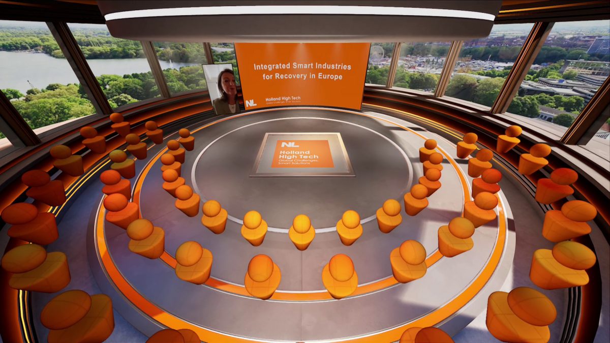 Online zakelijke meeting Holland high tech