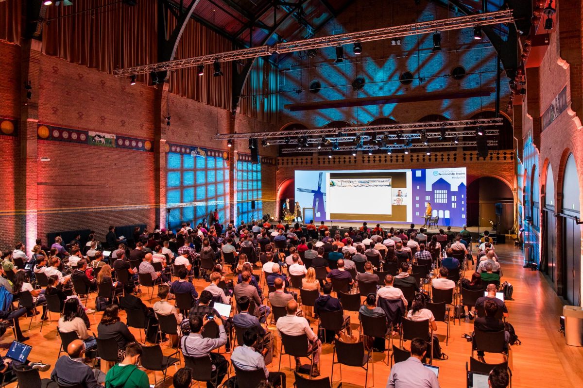 Recsys zakelijk evenement in Beurs van Berlage