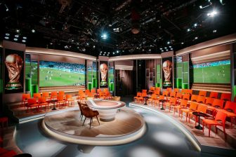 NOS WK Studio voetbal LED scherm broadcasting