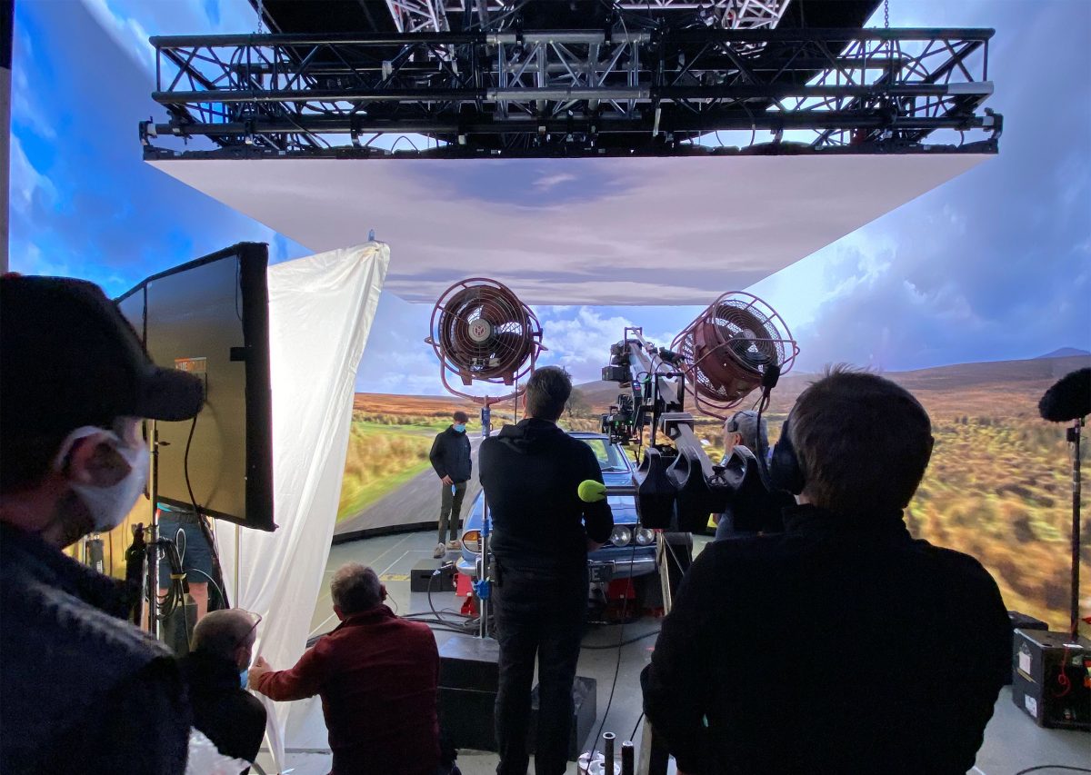 LED volume virtual production studio