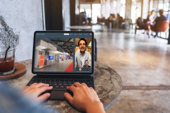 Online netwerken op beurs