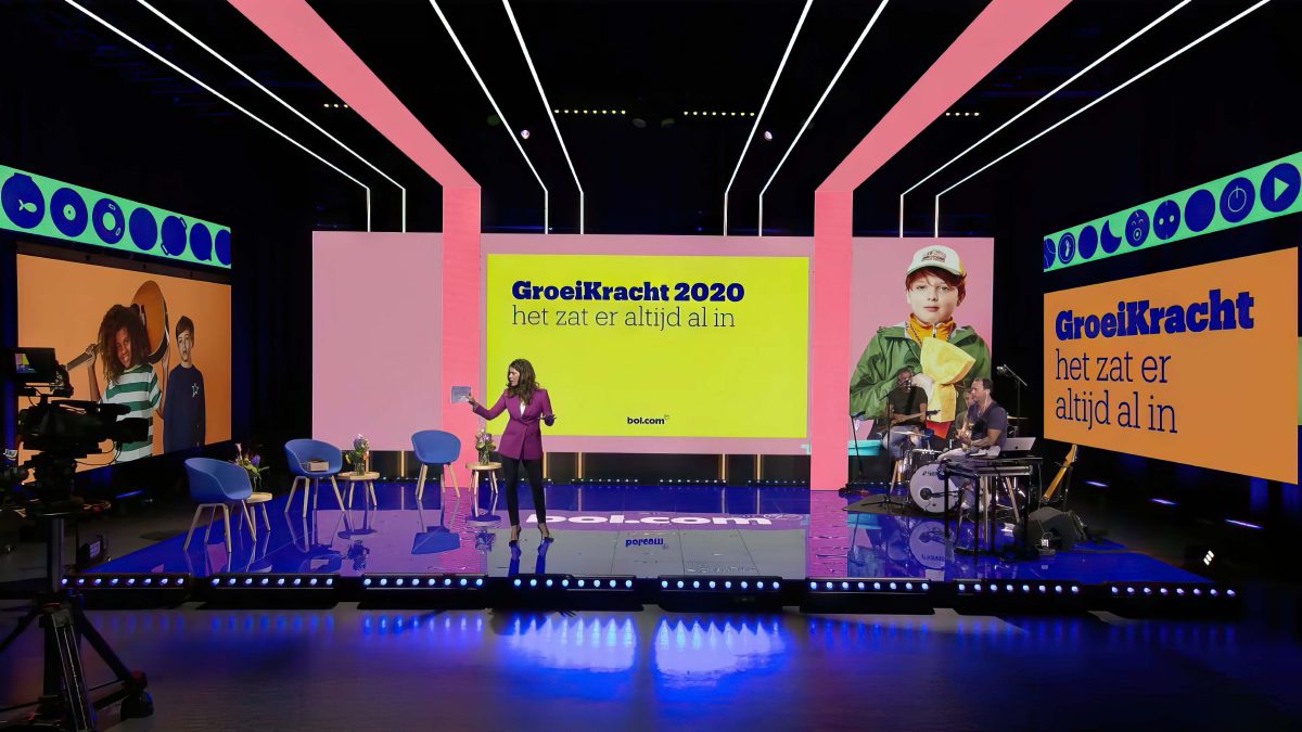 Bol.com presentatie in Virtual Event Studio XL