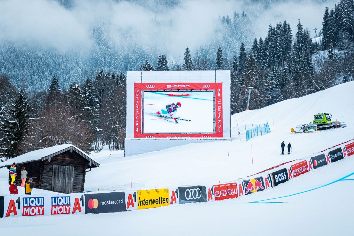 Ski worldcup LED scherm