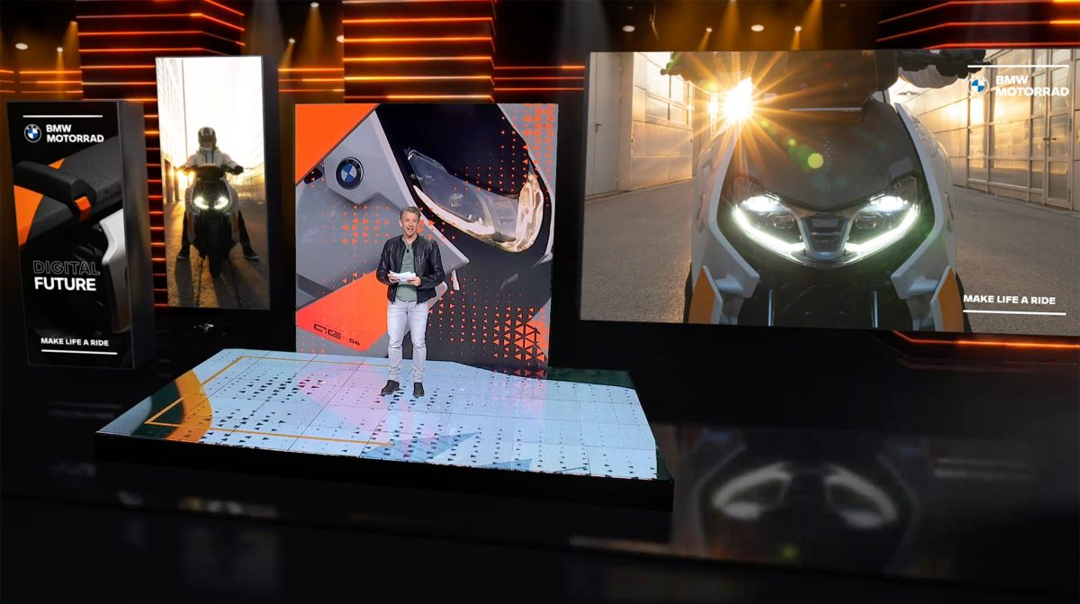 BMW Motorrad in Virtual Event Studio
