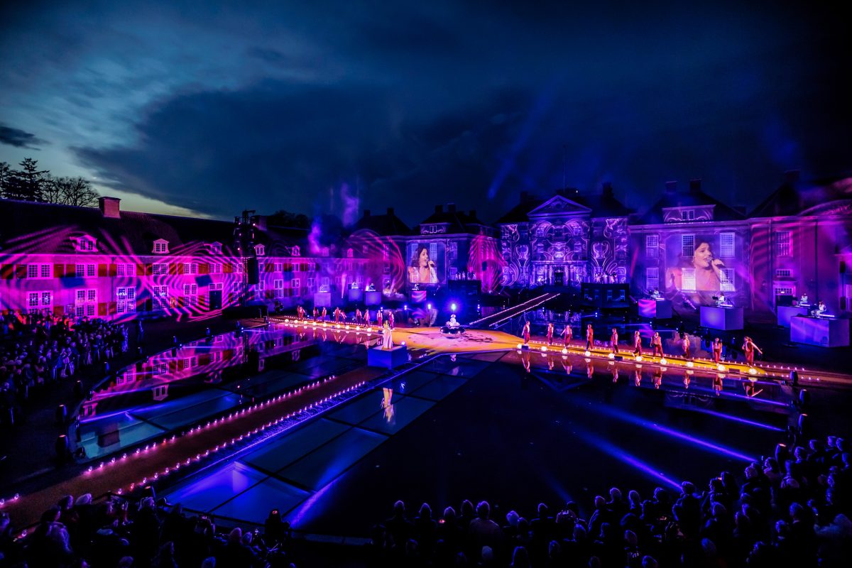Projectie voor Opening Paleis Het Loo