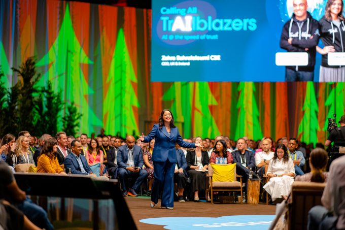 Video screens business event