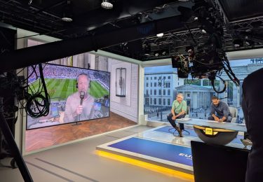 Hoge kwaliteit LED-wand in TV-studio