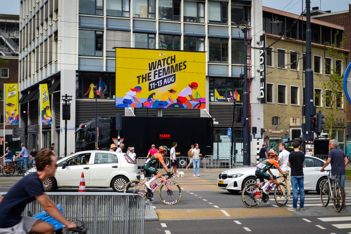 Mobiele LED-schermen voor Tour De France Femmes