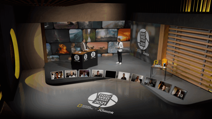 National Geographic online Panel Discussion Setting.