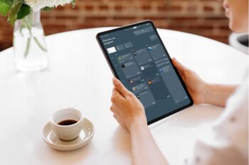 Event platform on a digital tablet