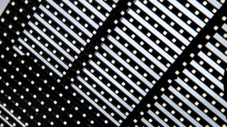 Close-up transparent Glux LED panel