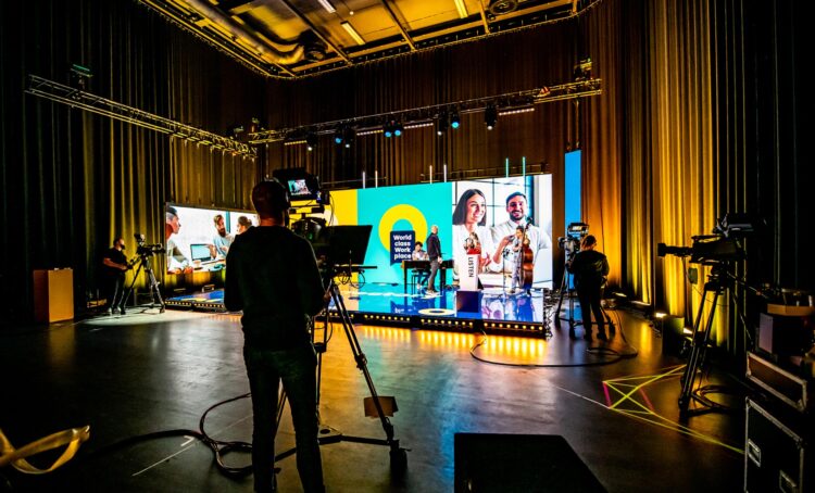 Effectory studio for an online corporate event