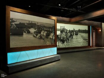 The 1953 North Sea flood news projection broadcasting NOS