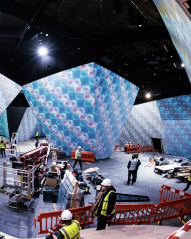 BBC Earth Experience projectie opbouw