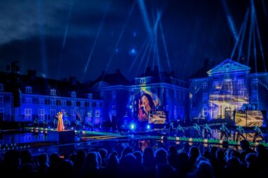 Live event show projectie LED kubus