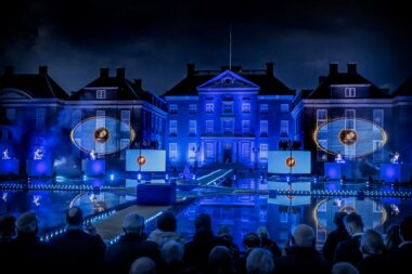 Outdoor show projectie LED kubus