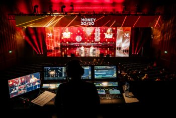 Corporate event Amsterdam video screen