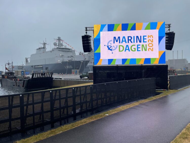 Mobile LED screen at Navy Days