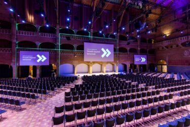 Projection mapping business event