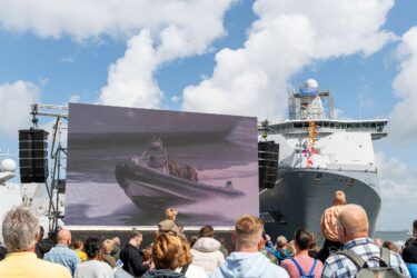video scherm defensie evenement