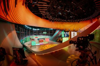 Broadcast LED studio set