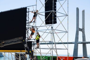 Video screen build Parque Tejo-Trancão