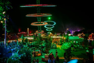 LED strips art festival