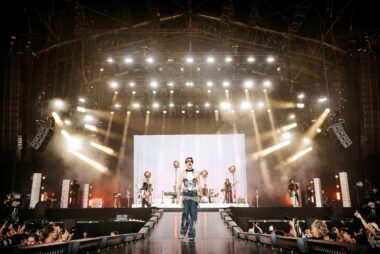 pop concert video screens