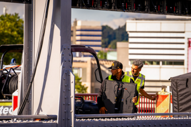 LED display build event 'Bridge To Liberation'