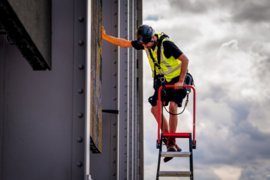 LED display build event 'Bridge To Liberation'