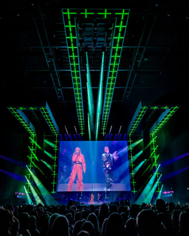 Creative LED setup liveshow Ziggo Dome