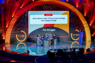 Live stage discussion during Africa's Business Heroes 2023