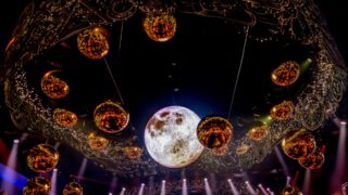 Digital LED sphere setup