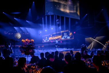 Video wall for award show