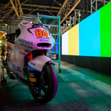 Motor next to LED screen