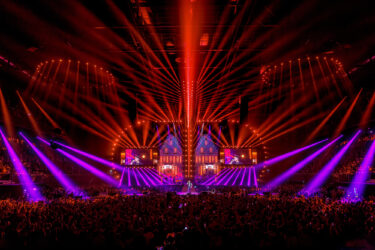 Live show with large LED screens