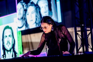 LED screens DJ booth