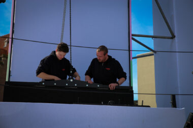 LED wall construction